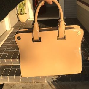 Beautiful tan shoulder bag from Milan Italy